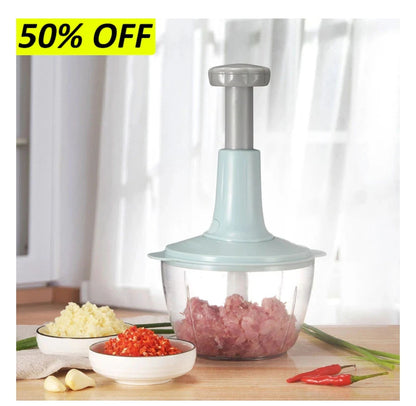 Manual Push Hand-Press Vegetable Multi-Function Chopper