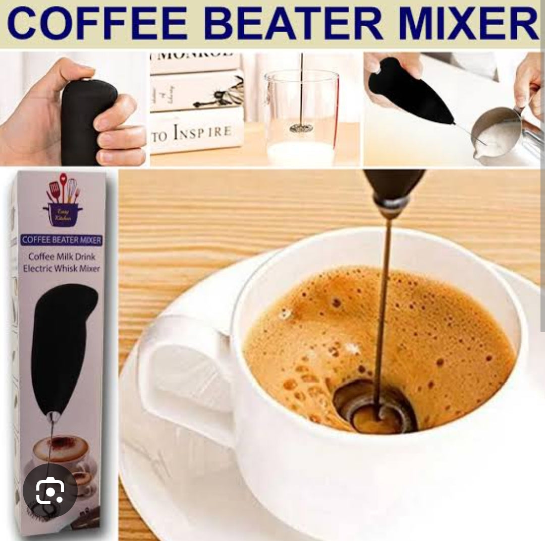 Handheld Coffee Beater Mini Coffee Beater Electric Cell operated Egg Beater Milk Frother Random Colors