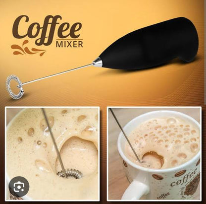 Handheld Coffee Beater Mini Coffee Beater Electric Cell operated Egg Beater Milk Frother Random Colors