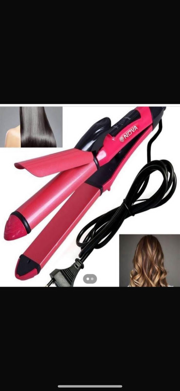 Nova Hair straigner & curler 2 in 1