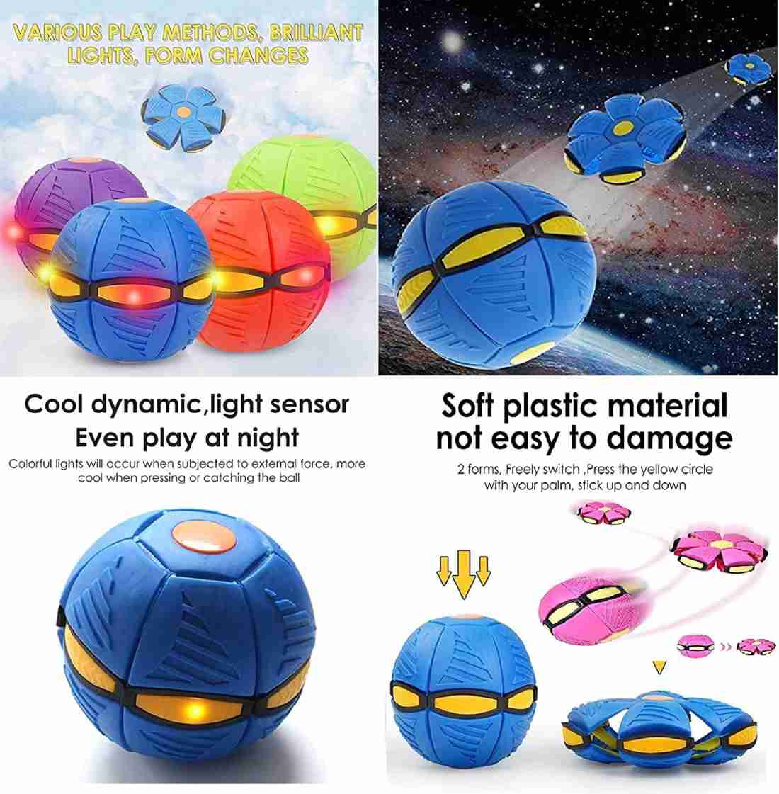 Flying Flat Throw Disc ball toys