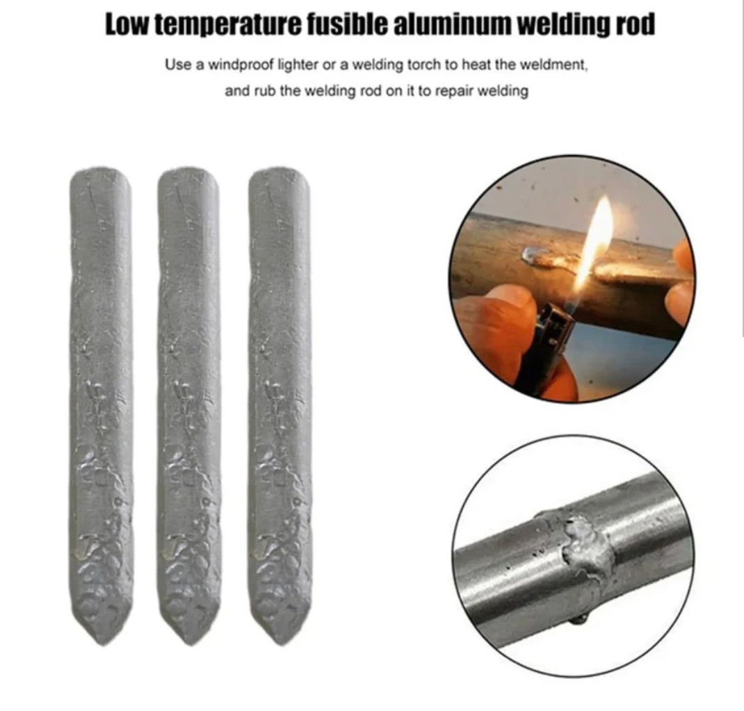 Low Temperature Welding Repair Tool, Melts in 3 Seconds, Low Melting Point for Good Mobility, Low Temperature Aluminum Welding Rod, Universal Household