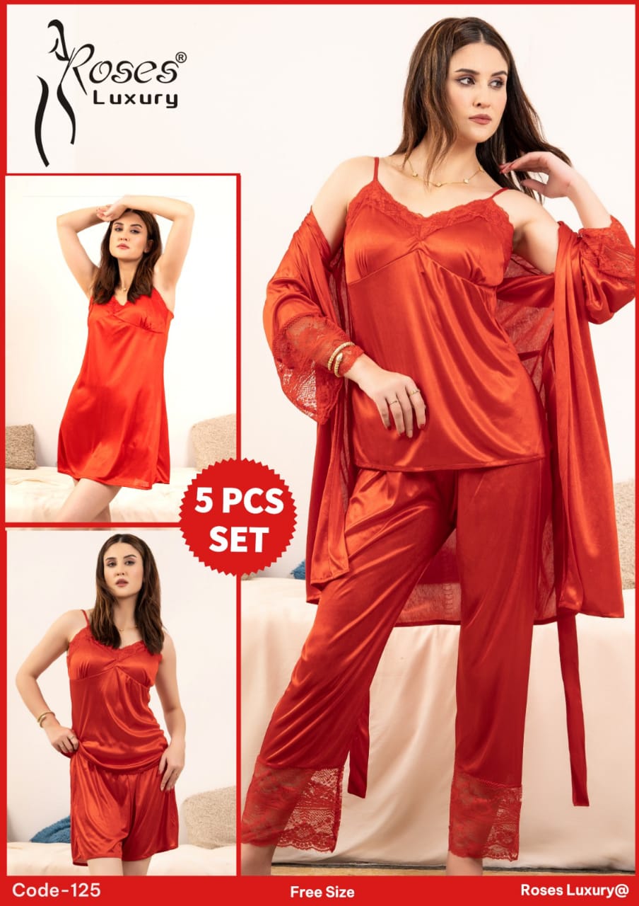 5 pc bridal nightie suits