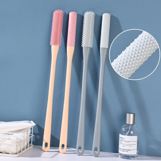 Foot cleaning silicone long handle brush feet cleaner