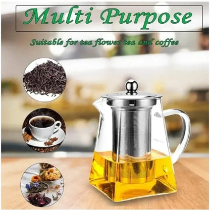 Tea Infusers Teapot with Stainless Steel Infuser Heat Resistant