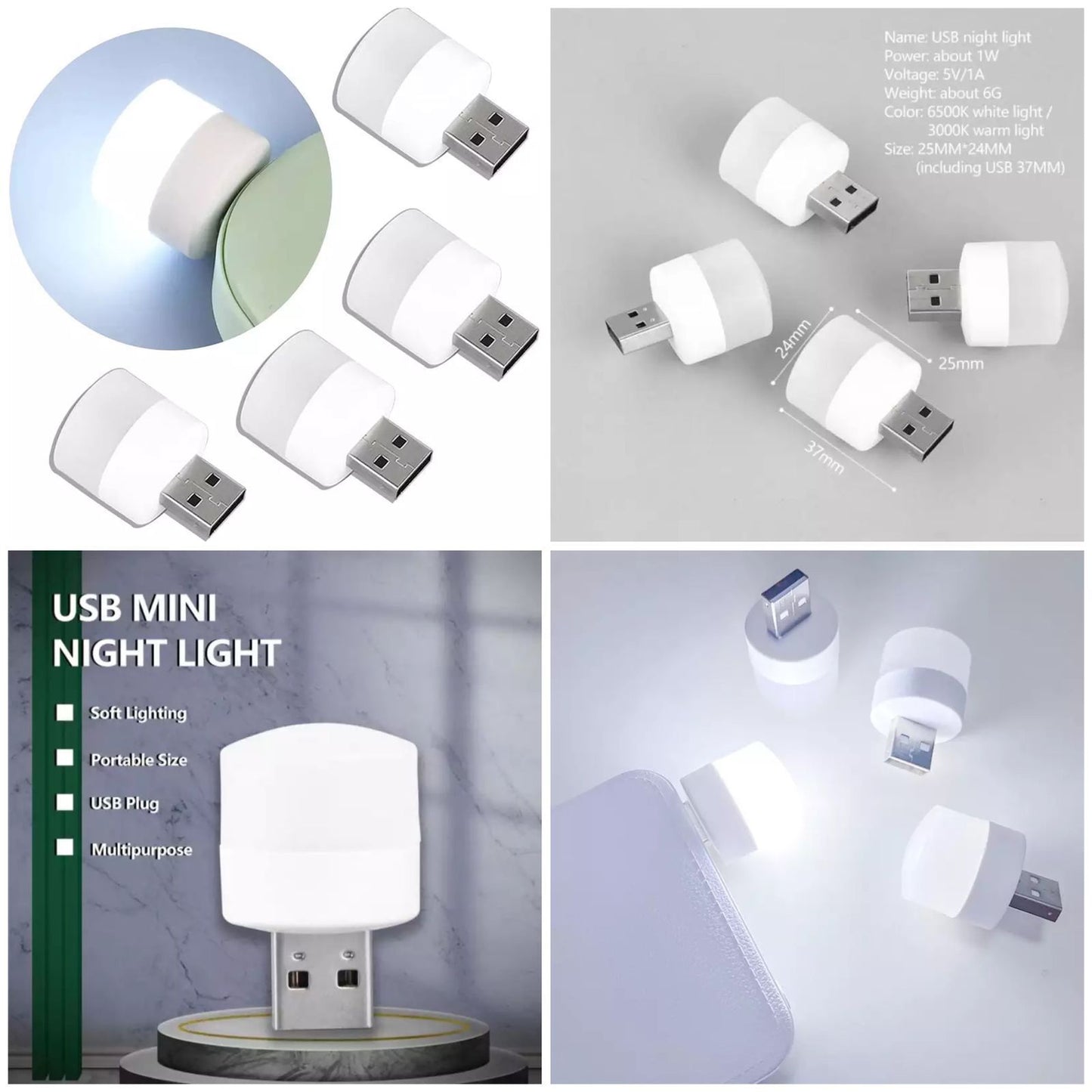 Mini USB Led Bulb pack of 4