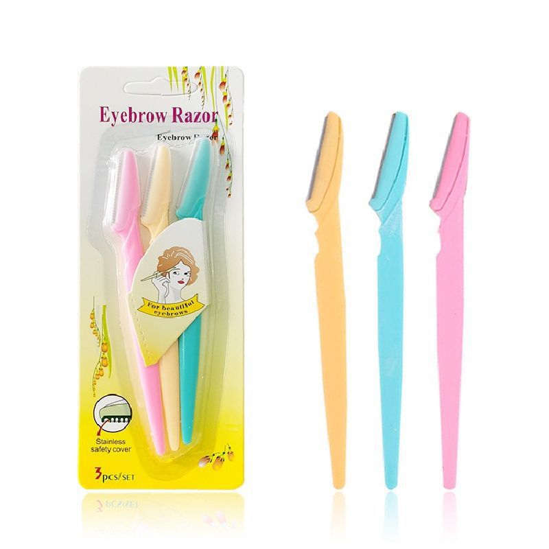 Yellow Trickle Razor pack of 3 eyebrow